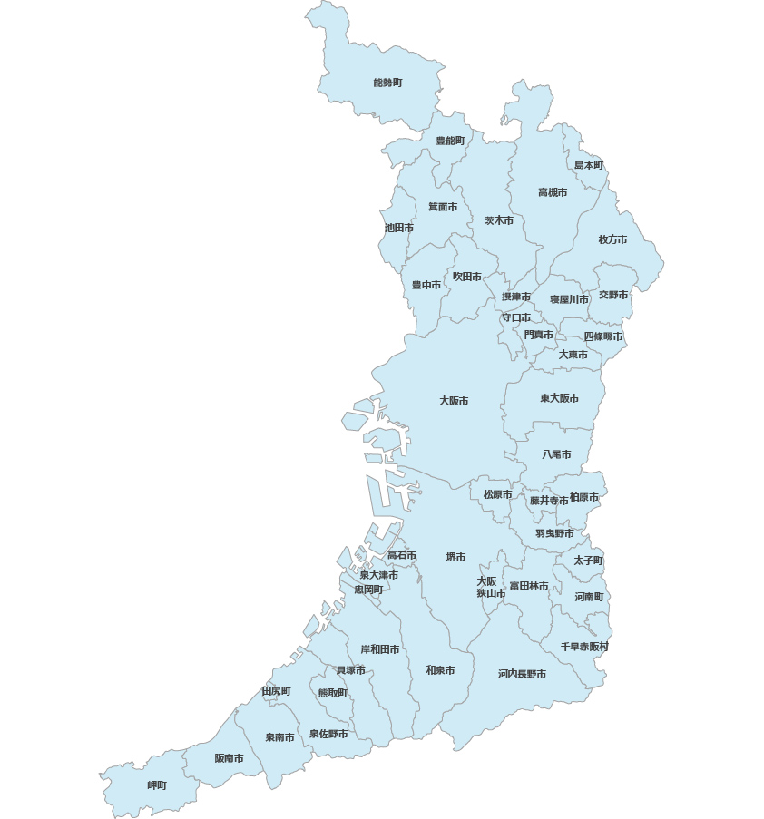 さいたま市日本エアコンクリーニング協会員配置図
