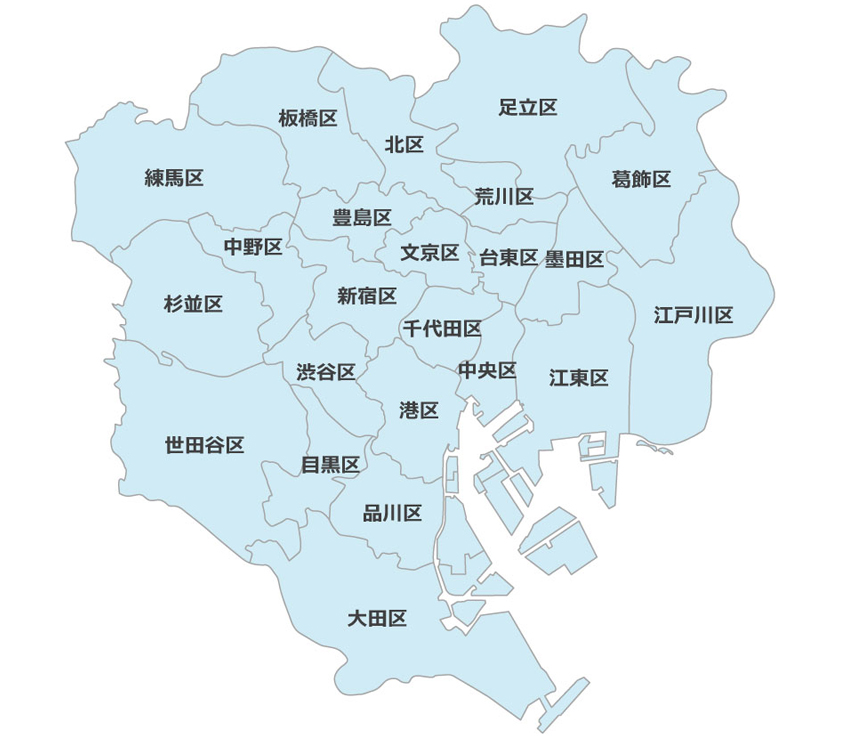 さいたま市日本エアコンクリーニング協会員配置図
