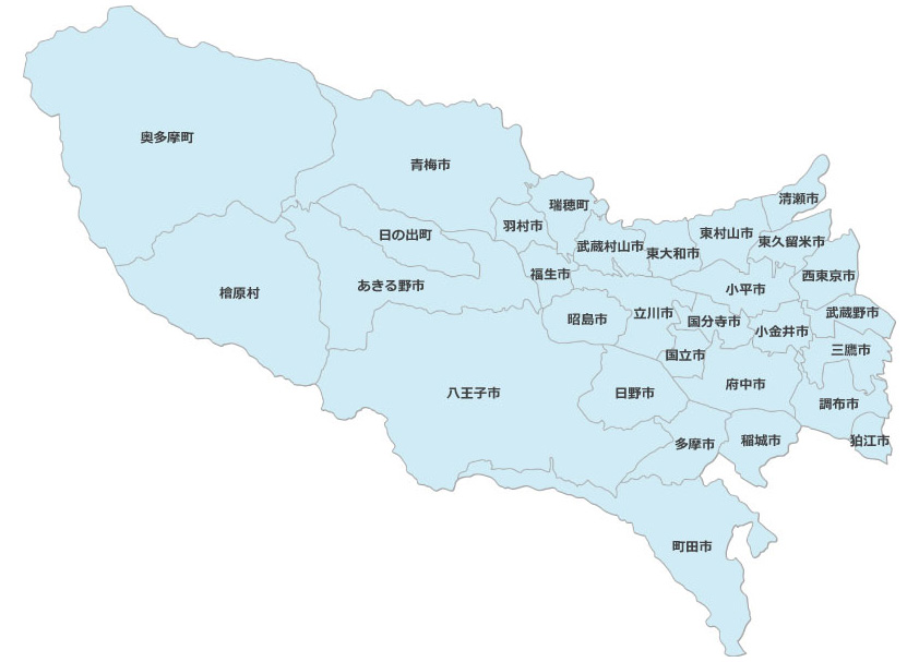 さいたま市日本エアコンクリーニング協会員配置図