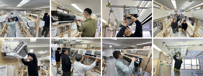 日本エアコンクリーニング協会仙台教室研修風景