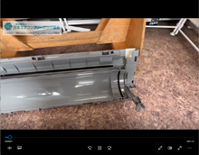 品番：AN223ACSK-W　2023年製　熱交冷媒管ケーシング裏プレートの取り外し方