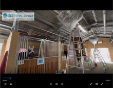 競走馬馬房での注意
