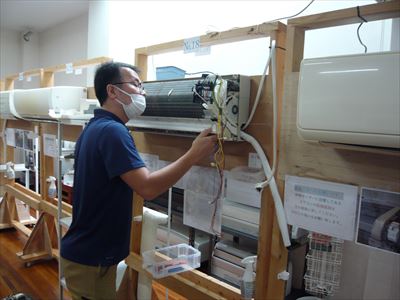 日本エアコンクリーニング協会　第335回技術研修会の様子