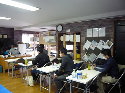 日本エアコンクリーニング協会　第12回縦型洗濯機分解研修会の様子