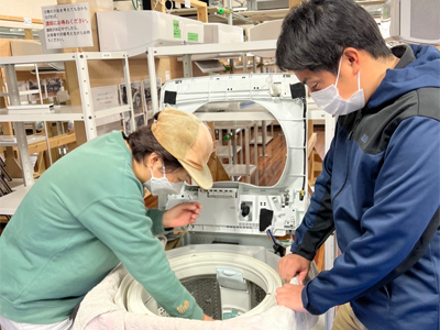 日本エアコンクリーニング協会　第39回縦型洗濯機分解研修会の様子