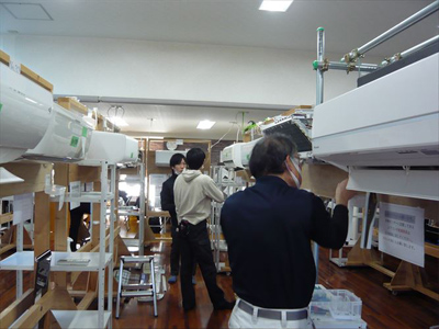 日本エアコンクリーニング協会　第527回技術研修会の様子