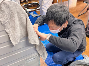 日本エアコンクリーニング協会 第23回ドラム式洗濯機分解研修会の様子