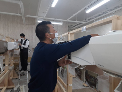 日本エアコンクリーニング協会福岡教室　第18回技術研修会の様子