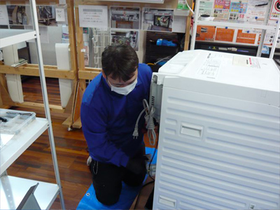 日本エアコンクリーニング協会　第52回縦型洗濯機分解研修会の様子