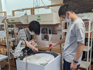 日本エアコンクリーニング協会　第56回縦型洗濯機分解研修会の様子