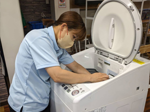 日本エアコンクリーニング協会　第61回縦型洗濯機分解研修会の様子
