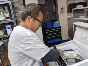 日本エアコンクリーニング協会　第67回縦型洗濯機分解研修会の様子
