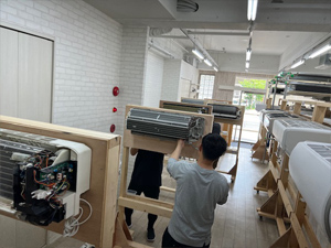 第9回 エアコン福岡教室完全分解研修会風景