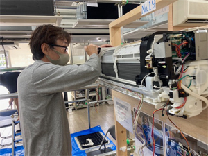 日本エアコンクリーニング協会福岡教室　第84回技術研修会の様子
