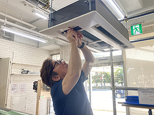 日本エアコンクリーニング協会福岡教室 第90回技術研修会の様子