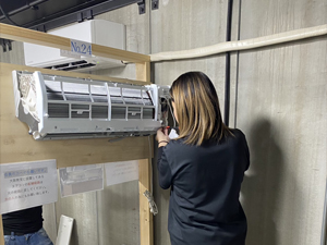 日本エアコンクリーニング協会大阪教室　第60回技術研修会の様子