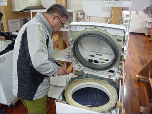 日本エアコンクリーニング協会 第91回縦型洗濯機分解研修会の様子