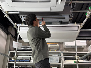 日本エアコンクリーニング協会大阪教室　第67回技術研修会の様子